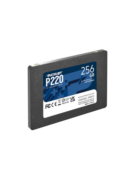 მყარი დისკი: Patriot P220 256GB SSD SATA 3 2.5"- P220S256G25