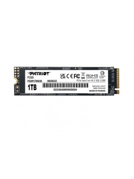 მყარი დისკი: Patriot P320 1TB SSD M.2 PCIe Gen3 x 4 NVMe - P320P1TBM28