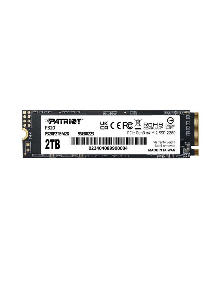 მყარი დისკი: Patriot P320 2TB SSD M.2 PCIe Gen3 x 4 NVMe - P320P2TBM28