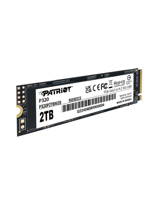 მყარი დისკი: Patriot P320 2TB SSD M.2 PCIe Gen3 x 4 NVMe - P320P2TBM28