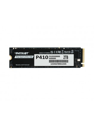მყარი დისკი: Patriot P410 2TB SSD M.2 PCIe Gen4 x 4 2280 - P410P2TBM28H