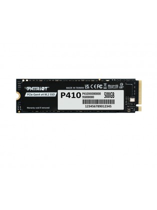 მყარი დისკი: Patriot P410 500GB SSD M.2 PCIe Gen4 x 4 2280 - P410P500GM28H