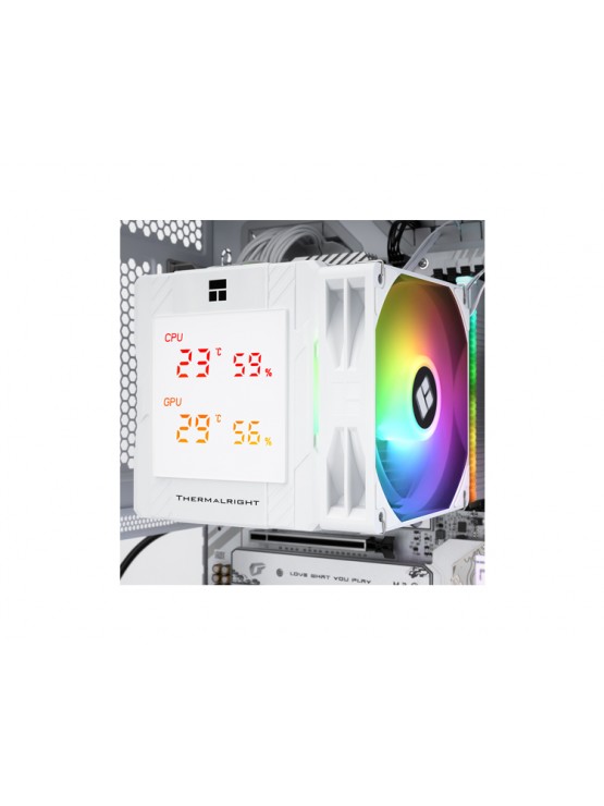 ქულერი: THERMALRIGHT Peerless Assassin 120 Digital ARGB WHITE CPU Universal Cooler