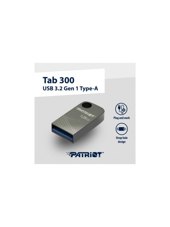 ფლეშ მეხსიერება: Patriot TAB300 128GB USB 3.2 Gen 1 Dark Shadow - PSF128GT300DS3U