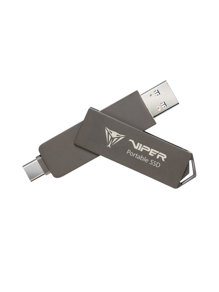 გარე მყარი დისკი: Patriot PVP30 1TB Duo Compact External Portable SSD Black - PVP301TB28UDG