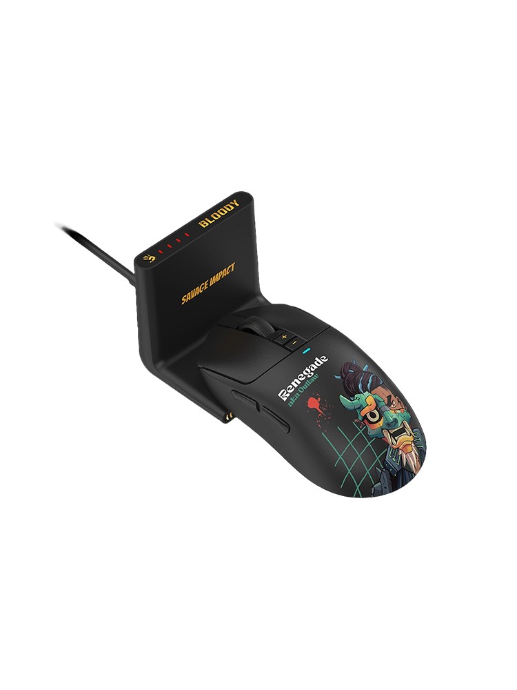 მაუსი: A4Tech Bloody R72 Ultra Duo Dual Mode Wireless Gaming Mouse Renegade Midnight