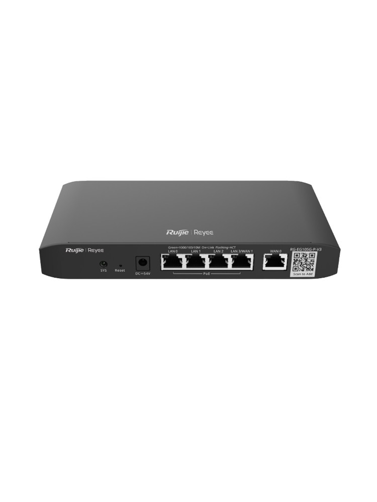 როუტერი: Reyee By Ruijie RG-EG105G-P-V3 - CLOUD Managed Router 5X GIGABIT Ports max 100 users