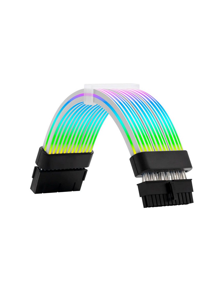 PSU კაბელის დამაგრძელებელი: Asiahorse RGB DualSR 24pin Black