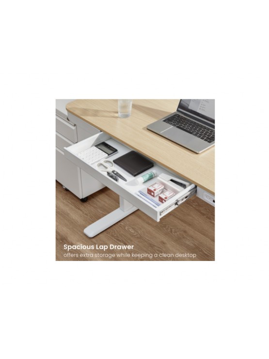 მაგიდა: Vertex VX-1SSD-01NW Single Motor Sit-Stand Desk with Drawer & Memory Control