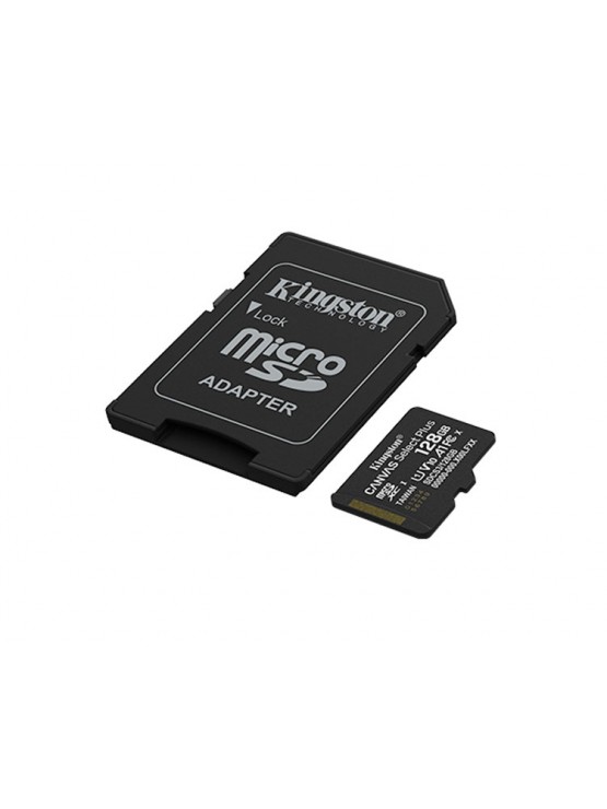 მეხსიერების ბარათი: Kingston Canvas Select Plus 128GB UHS-I Class 10 - SDCS3/128GBSP