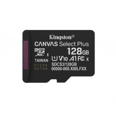 მეხსიერების ბარათი: Kingston Canvas Select Plus 128GB UHS-I Class 10 - SDCS3/128GBSP