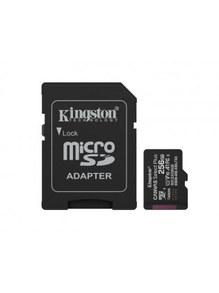 მეხსიერების ბარათი: Kingston Canvas Select Plus 256GB UHS-I Class 10 + Adapter - SDCS3/256GB