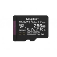 მეხსიერების ბარათი: Kingston Canvas Select Plus 256GB UHS-I Class 10 - SDCS3/256GBSP