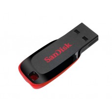 ფლეშ მეხსიერება: SanDisk Cruzer Blade 64GB USB 2.0 Flash Drive Black/Red - SDCZ50-064G-B35