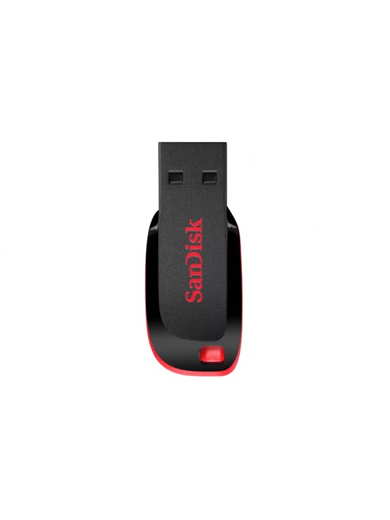 ფლეშ მეხსიერება: SanDisk Cruzer Blade 64GB USB 2.0 Flash Drive Black/Red - SDCZ50-064G-B35