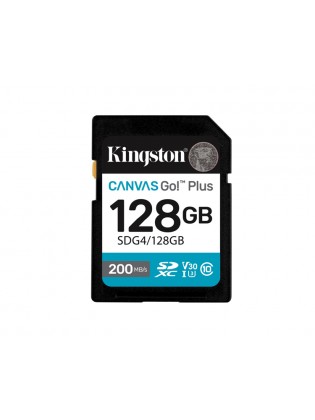 მეხსიერების ბარათი: Kingston Canvas Go! Plus 128GB UHS-I Class 10 - SDG4/128GB