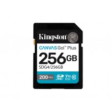 მეხსიერების ბარათი: Kingston Canvas Go! Plus 256GB UHS-I Class 10 - SDG4/256GB