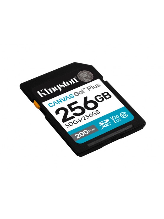 მეხსიერების ბარათი: Kingston Canvas Go! Plus 256GB UHS-I Class 10 - SDG4/256GB