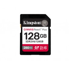 მეხსიერების ბარათი: Kingston Canvas React Plus V60 128GB UHS-II Class 10 - SDR2V6/128GB