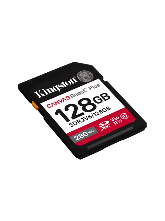 მეხსიერების ბარათი: Kingston Canvas React Plus V60 128GB UHS-II Class 10 - SDR2V6/128GB