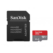 მეხსიერების ბარათი: SanDisk Ultra 128GB microSD Card with SD Adapter - SDSQUAB-128G-GN6MA
