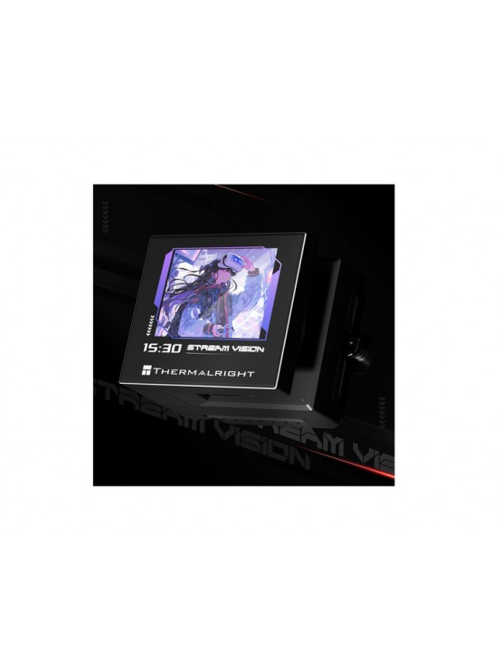ქულერი: THERMALRIGHT Stream Vision 360 BLACK CPU Universal Cooler