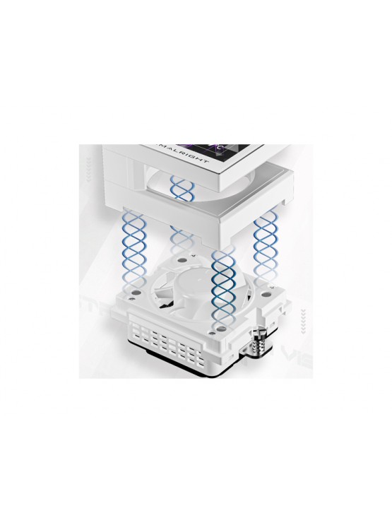 ქულერი: THERMALRIGHT Stream Vision 360 WHITE CPU Universal Cooler