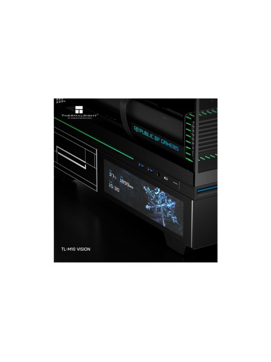 ქეისი: THERMALRIGHT TL-M10 Vision With Screen No Fan Black