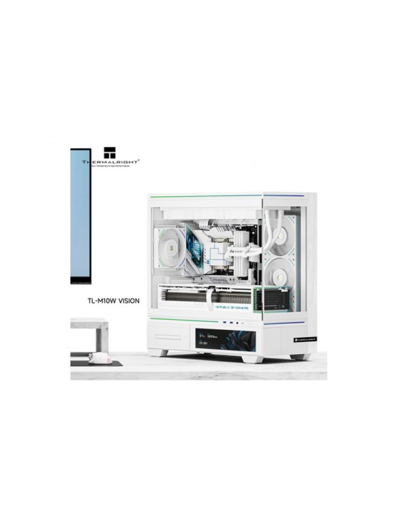 ქეისი: THERMALRIGHT TL-M10 Vision With Screen No Fan White