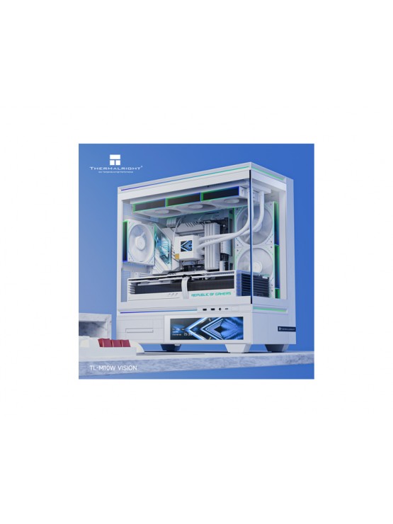 ქეისი: THERMALRIGHT TL-M10 Vision With Screen No Fan White