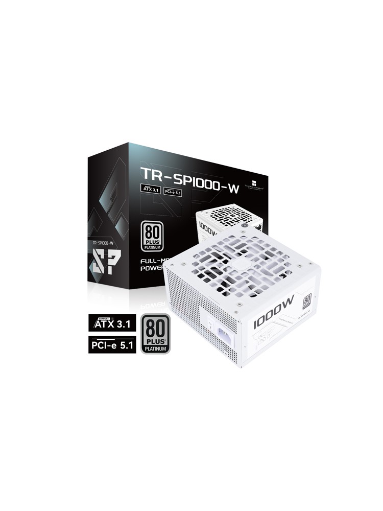 კვების ბლოკი: THERMALRIGHT TR-SP1000W 1000W 80 PLUS PLATINUM ATX 3.1 Full-Modular