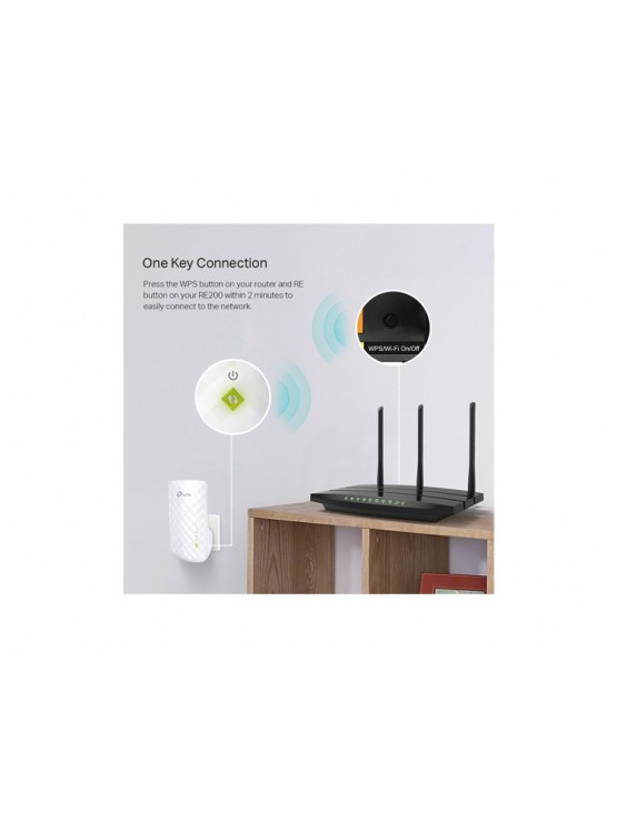 Wi-Fi გამაძლიერებელი: TP-Link AC750 Dual Band WiFi Range Extender RE200