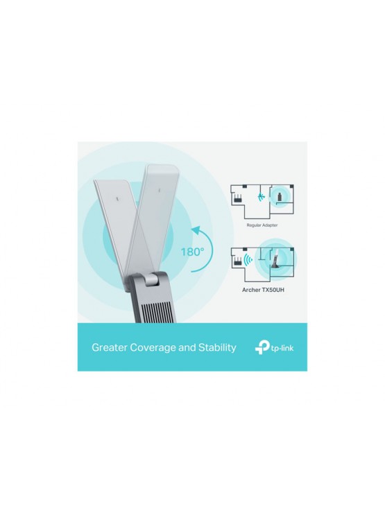 ადაპტერი: TP-Link Archer TX50UH AX3000 High Gain Wireless USB Adapter