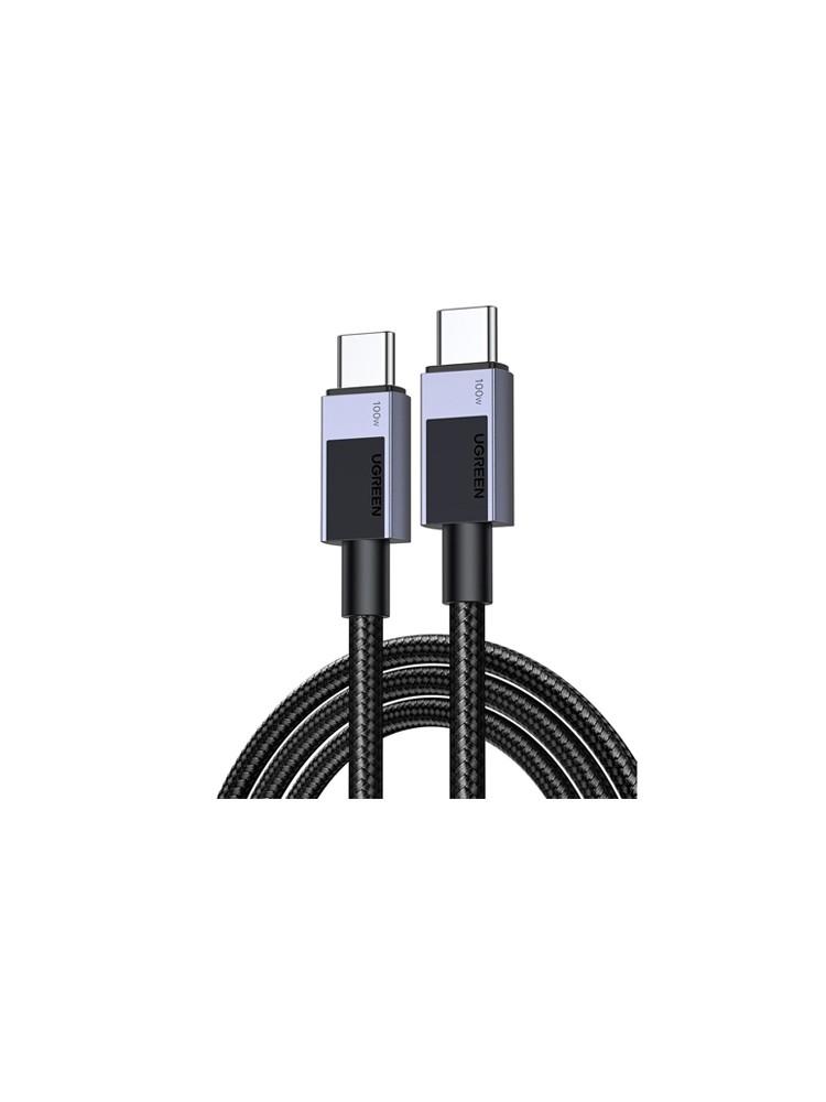კაბელი: UGREEN L512 USB Type-C PD 100W Fast Charging Cable 2m Space Gray - 45064