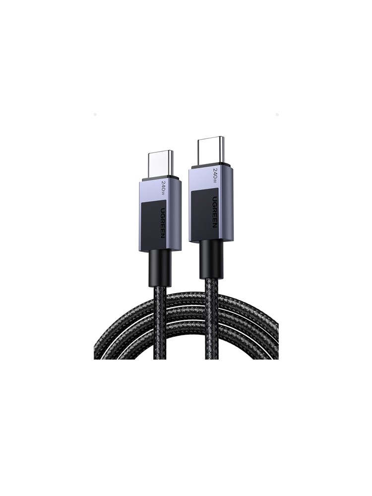 კაბელი: UGREEN L513 USB Type-C PD 240W Fast Charging Cable 1m Space Gray - 45067