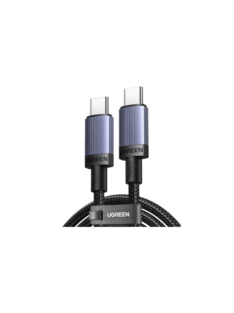 კაბელი: Ugreen L528 USB Type-C Cable 100W 1m Grey/Black - 65832
