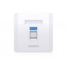 ინტერნეტის როზეტი: UGREEN NW144 Wall Socket internet RJ45 Wall Plate Single Port - 80180