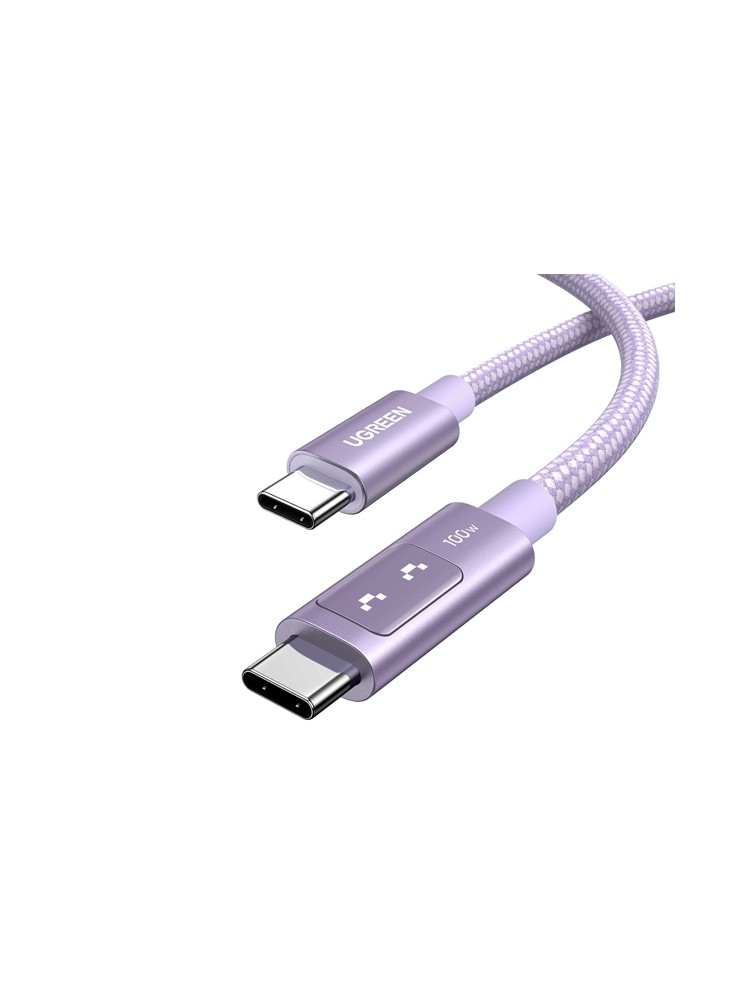 კაბელი: UGREEN Uno L509 100W USB Type-C Cable 1m Purple - 65092