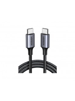 კაბელი: Ugreen US261 60W USB Type-C PD Fast Charging Cable 3A Max 1m Grey - 50150