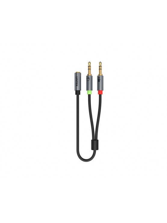 ადაპტერი: UNITEK Y-C957ABK 3.5mm AUX Audio Cable with Two Male Jack For Audio In & Out