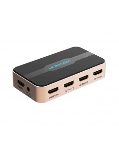 სპლიტერი: Vention ACCG0-EU 4K/30Hz 1 In 4 Out HDMI Splitter Gold Aluminum