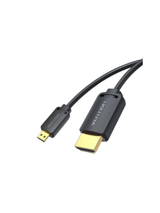 კაბელი: Vention AGHBG 4K/60Hz Mini HDMI to HDMI Cable 1.5m Black