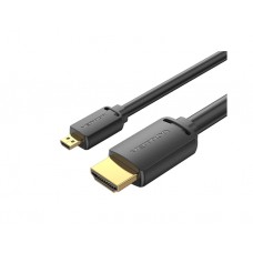 კაბელი: Vention AGIBG 4K/60Hz Micro HDMI to HDMI Cable 1.5m Black