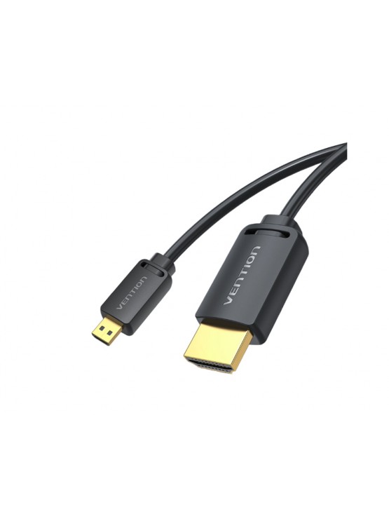 კაბელი: Vention AGIBG 4K/60Hz Micro HDMI to HDMI Cable 1.5m Black