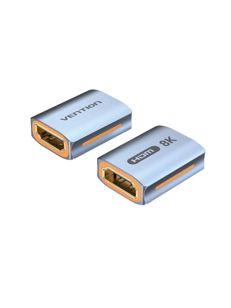ადაპტერი: Vention AIUH0 8K/60Hz HDMI to HDMI Female Adapter Gray Aluminum