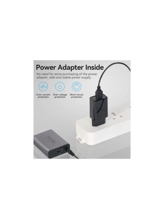 ადაპტერი: Vention AKGH0-EU Network Cable Extender 60m Gray Aluminum
