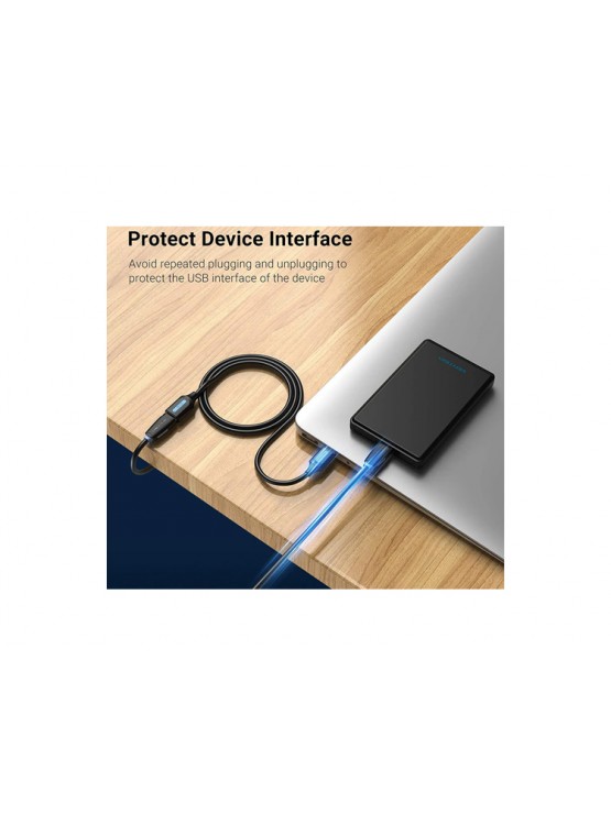 კაბელი: Vention CBHBH USB 3.0 Extension Cable 2m Black