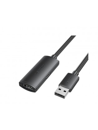 კაბელი: Vention CBKBJ USB 2.0 Active Extension Cable 5m Black