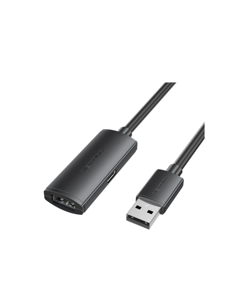 კაბელი: Vention CBKBJ USB 2.0 Active Extension Cable 5m Black