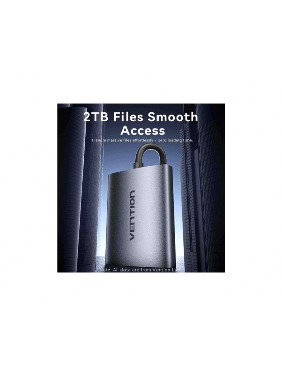 ადაპტერი: Vention CLOHB 2-in-1 SD 4.0 Card Reader (SD+TF) USB-C 3.0 0.15m Gray Aluminum
